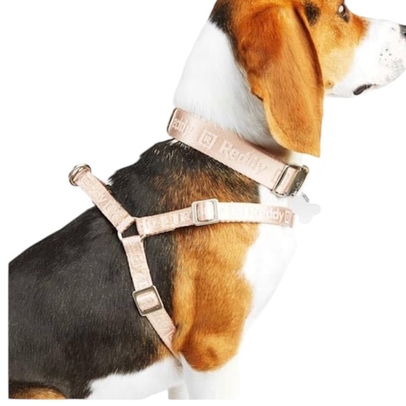 REDDY - SIZE MEDIUM - NEW WITH TAGS - JACQUARD DOG HARNESS - PINK - B19 - Picture 1 of 12
